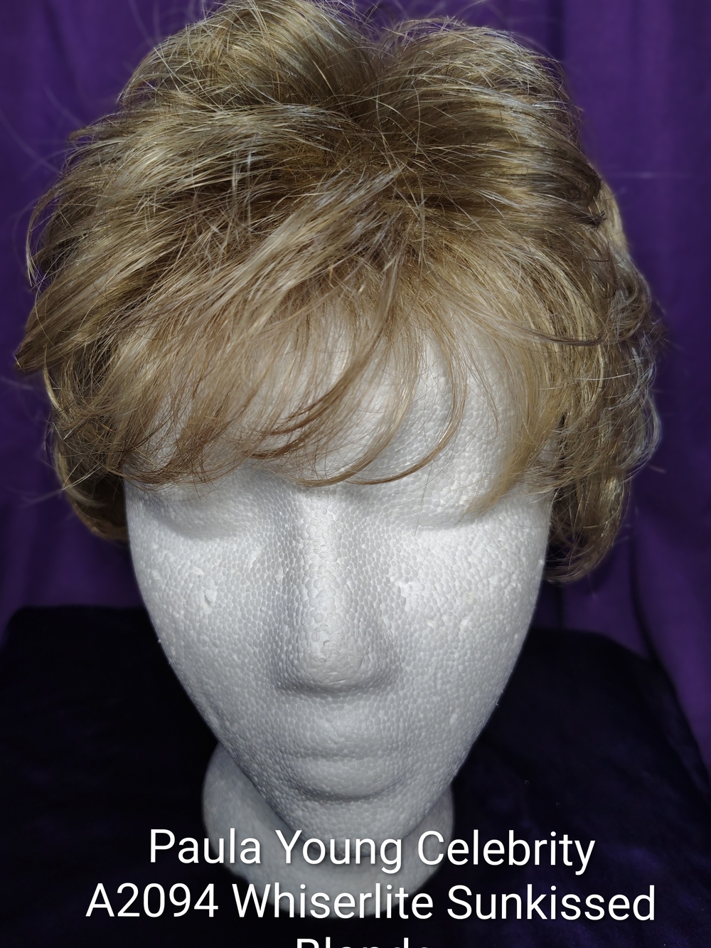 Title: Paula Young Celebrity WhisperLite – Short Wavy Pixie – Sunkissed Blonde